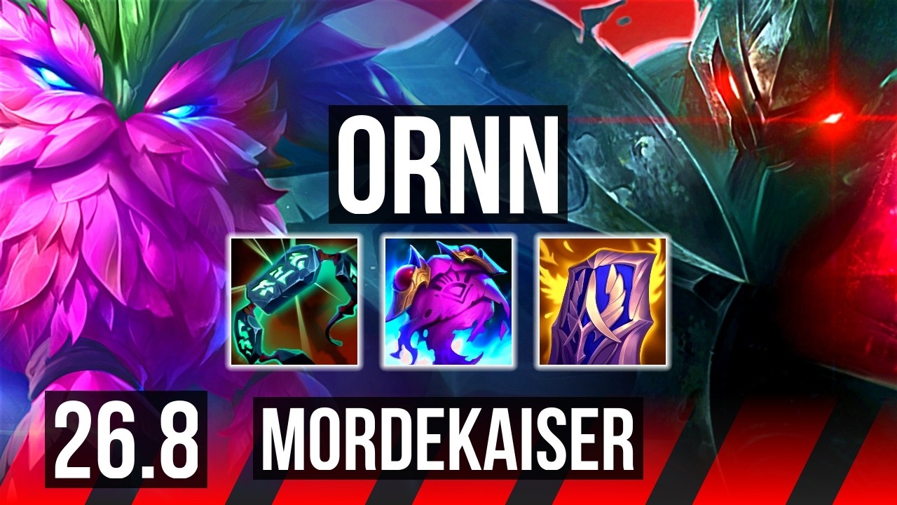 ORNN vs MORDEKAISER (TOP) | 44K damage, Good KDA: 11/2/20 | EUW Master | 26.8
