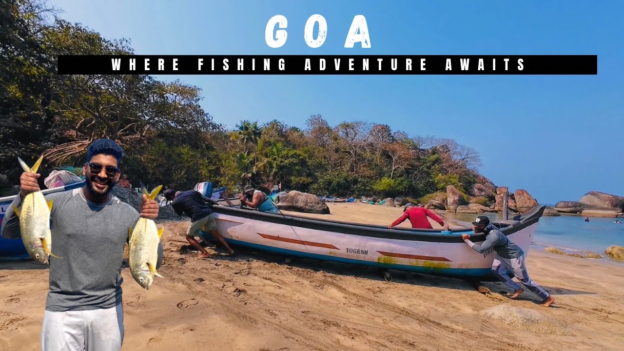 Catching huge trevally in Agonda with my uk friend | GOA | One hour of super fun