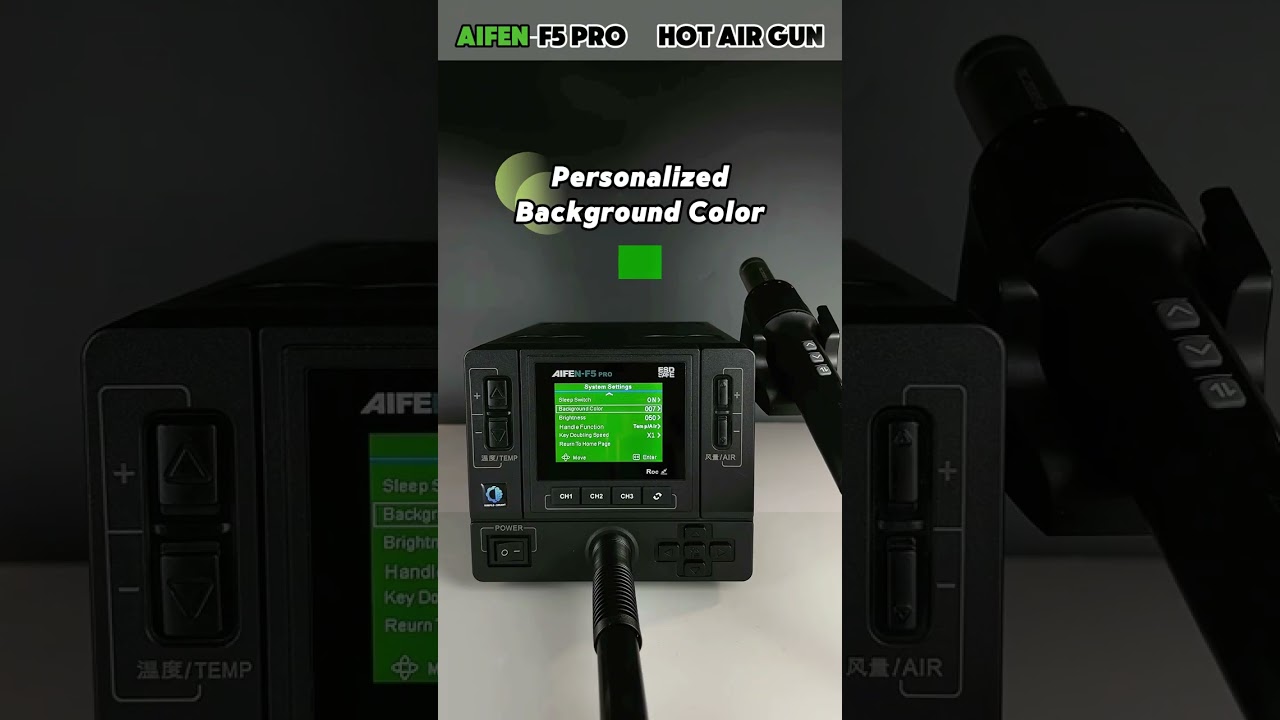 AIFEN F5PRO Intelligent Hot Air Gun, Sugon Aifen 1000W BGA Rework Station for mobile phone repair,