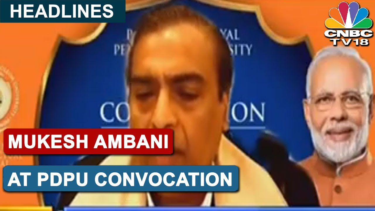 Mukesh Ambani Speaks At PDPU Convocation Ceremony | CNBC Special | CNBC-TV18