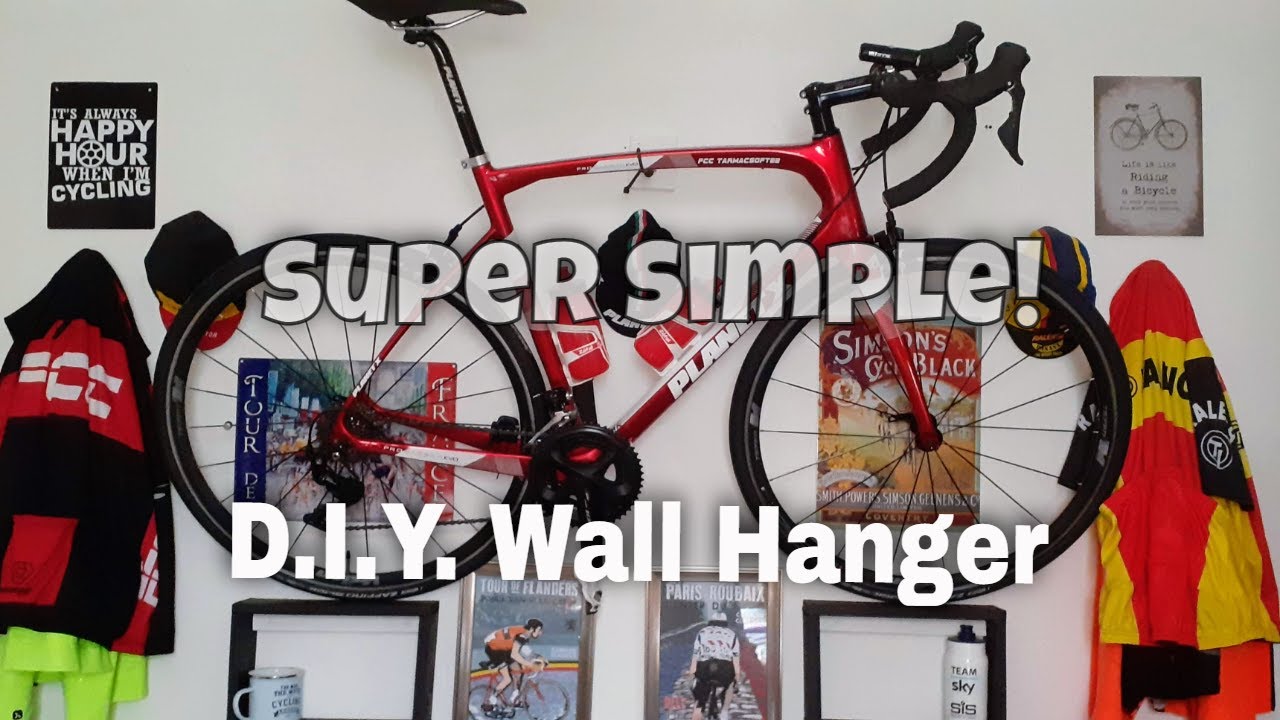 D.I.Y. Bicycle Wall Hanger On a Budget