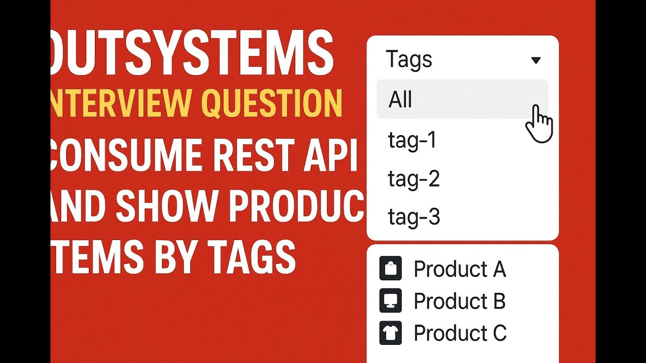 OutSystems REST API Tutorial | Show Product Items by Selected Tag (Interview Question)  #outsystems