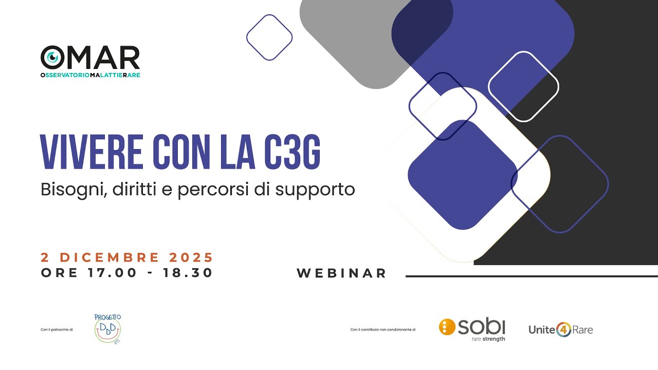 Vivere con la C3G: bisogni, diritti e percorsi di supporto