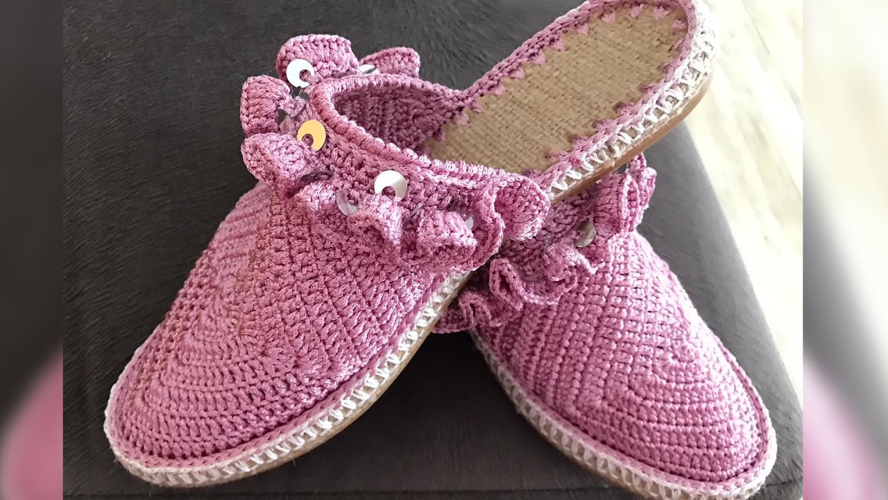 Nişantaşı Terliği Yapım Videosu |  #crochet #kitting #shoes