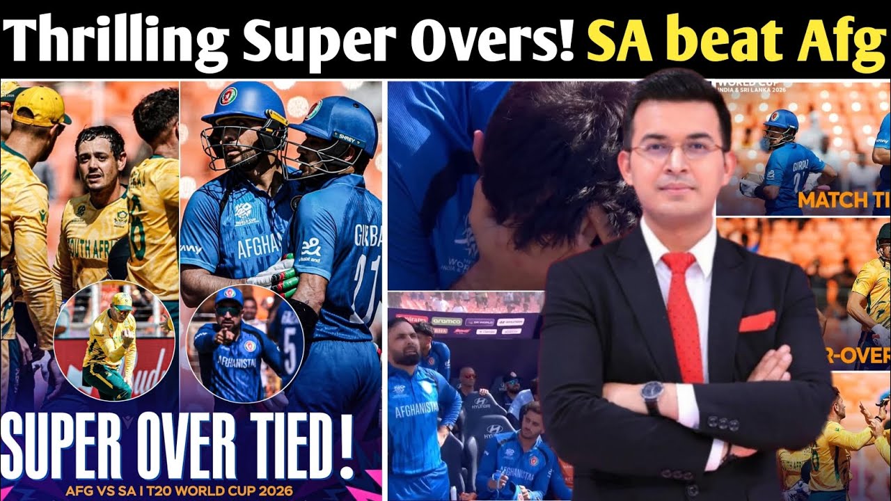 South Africa vs Afghanistan | Double Super Over Madness! 😱 | Gurbaz’s 3 Sixes & Heartbreak for AFG!