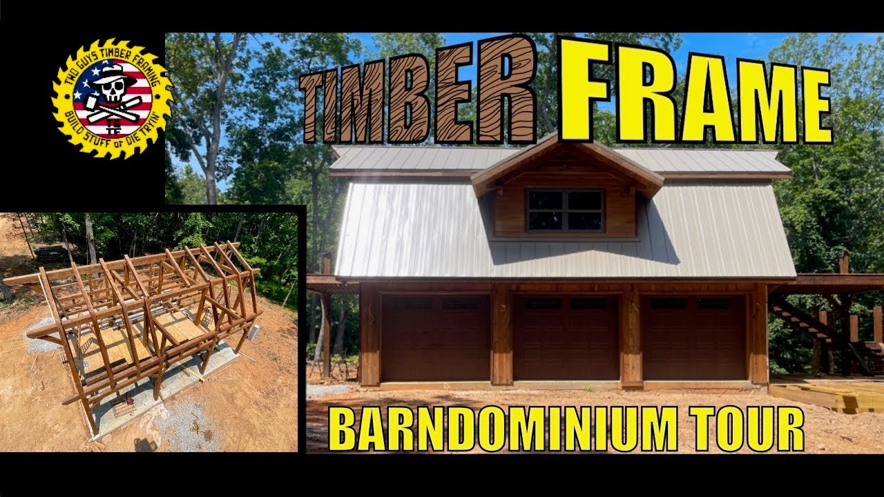 Building a Timber Frame Barndominium: From Sawmill to Raising Using Trees From Our Homestead