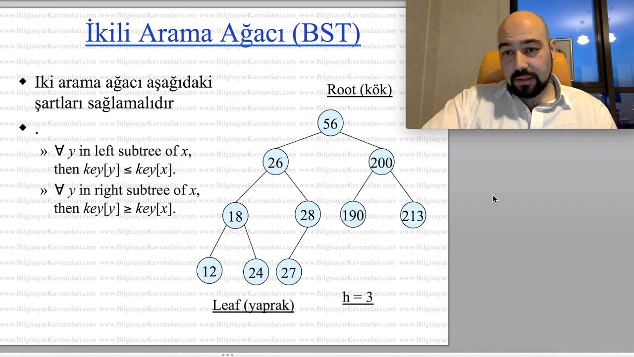 İkili Arama Ağaçları (Binary Search Tree) Veri Yapıları 10