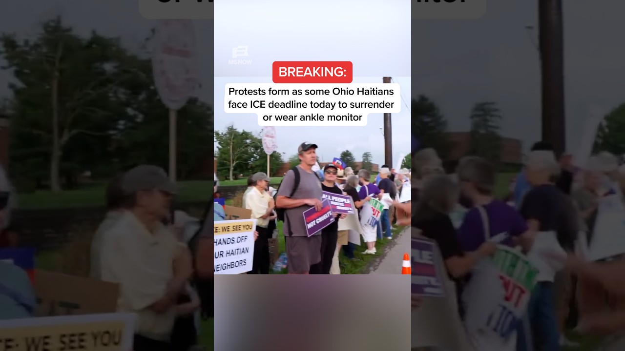Protests form as some Ohio Haitians face ICE deadline today to surrender or wear ankle monitor