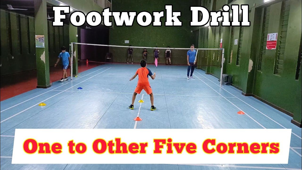 Badminton Footwork Training | Six Corner Footwork | Intermediate Player