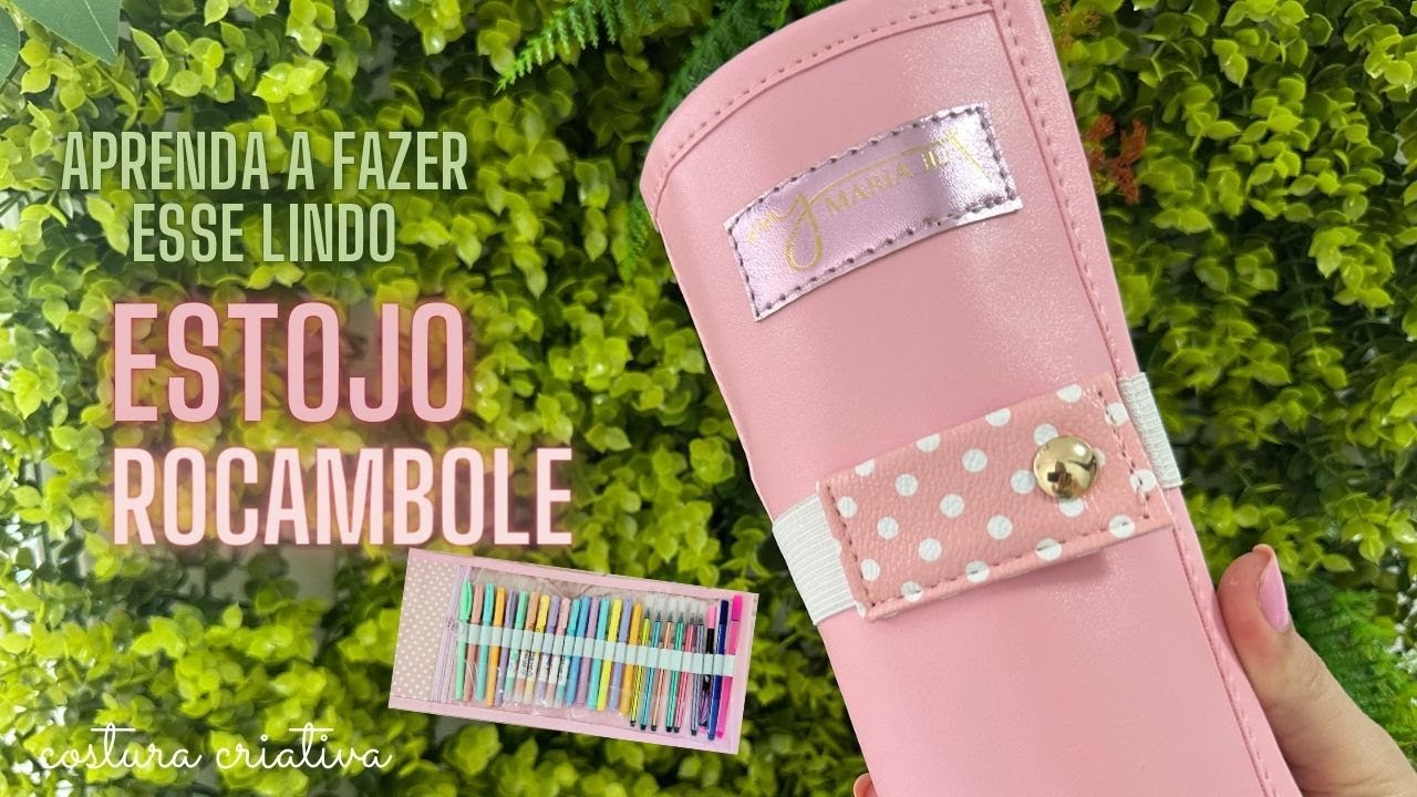 Aprenda a fazer esse lindo Estojo Rocambole! Fácil de costurar!!