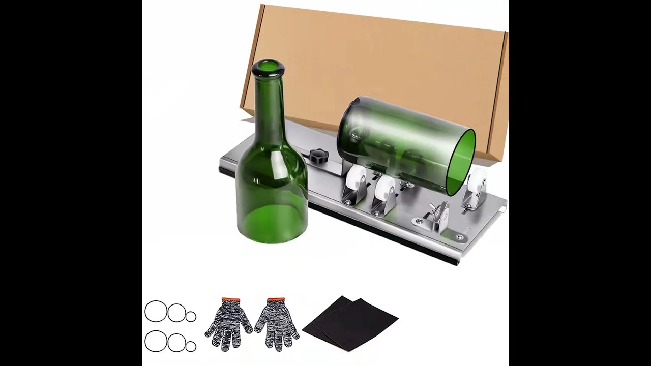 Adjustable Glass Bottle Cutter Kit | DIY Recycled Wine, Beer & Soda Bottle Craft Tool