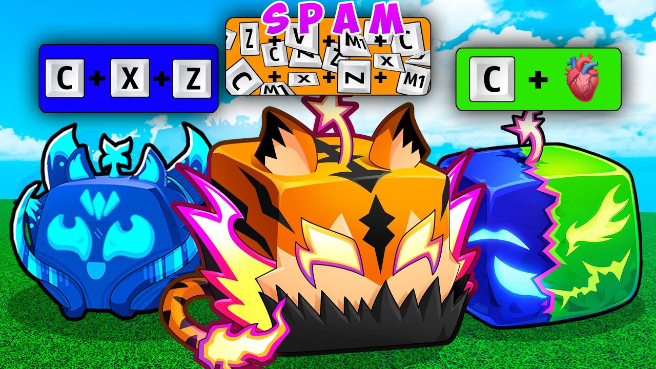 Je TEST les COMBOS les plus SIMPLES dans Blox Fruits 2