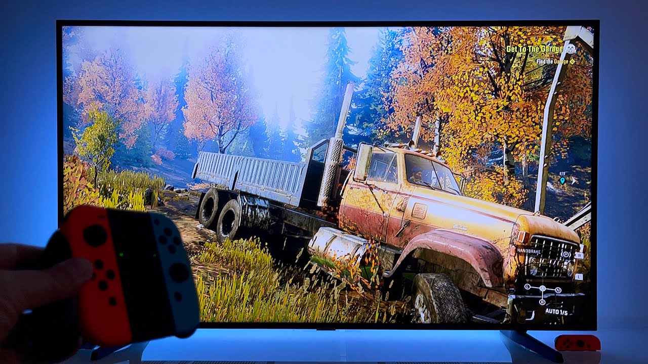 SnowRunner (2) | Nintendo Switch V2 - dock mode gameplay | 4K TV