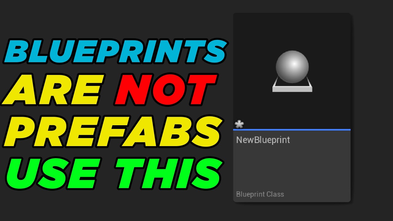 PREFABS in Unreal Engine - NOT BLUEPRINTS!!!
