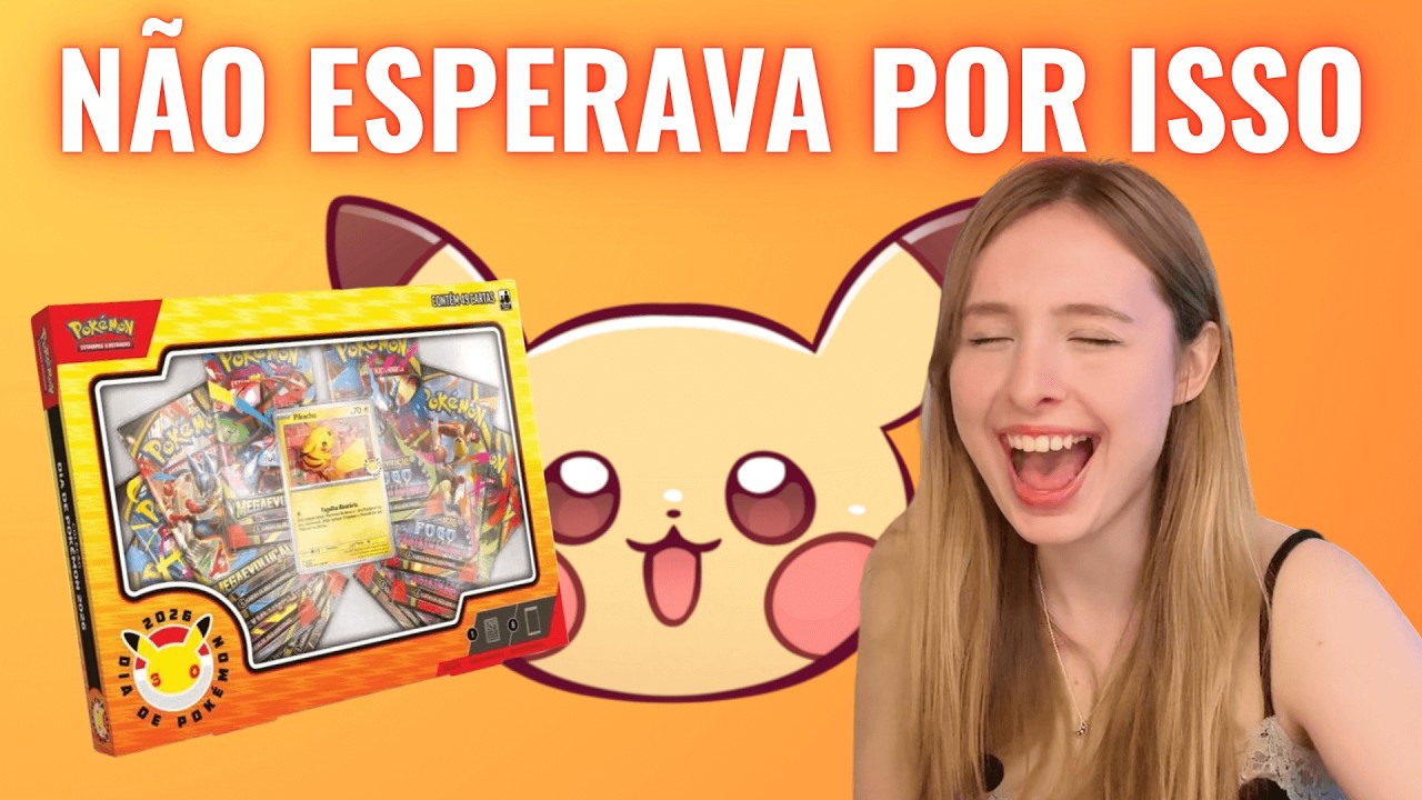 VC NÃO VAI ACREDITAR O QUE VEIO NESSA BOX - Dia de Pokémon 2026