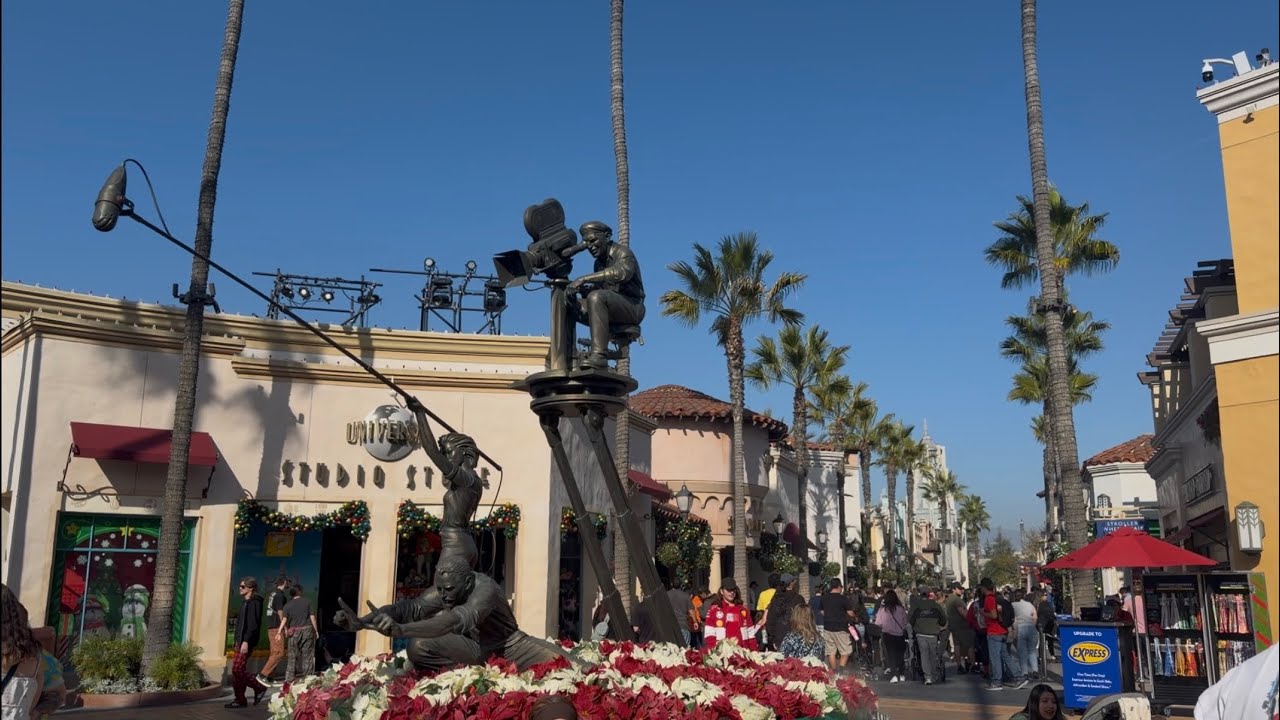 A Busy Day in the Upper Lot of Universal Studios Hollywood