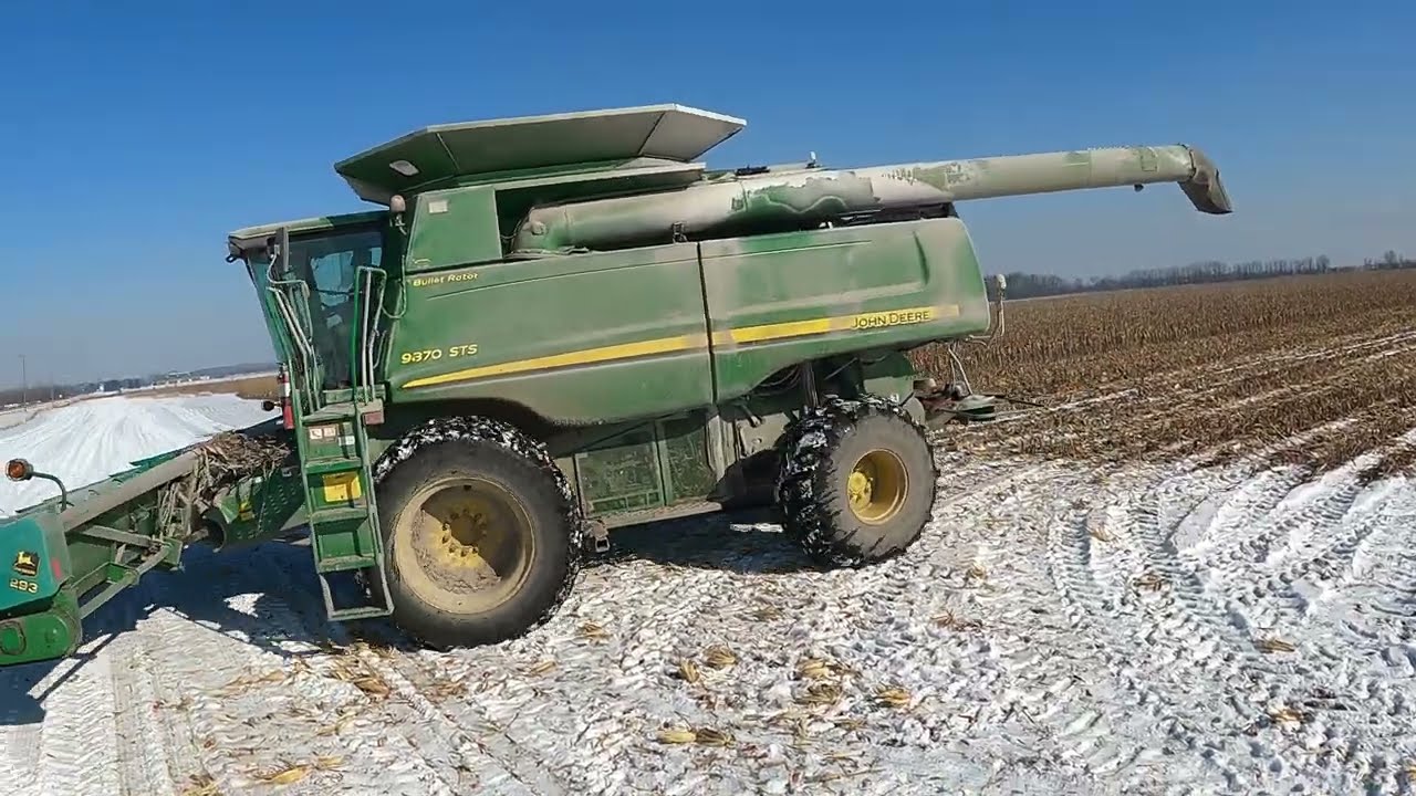 Harvest Chasing 2021 in January - John Deere 9870 STS - 1293 Cornhead