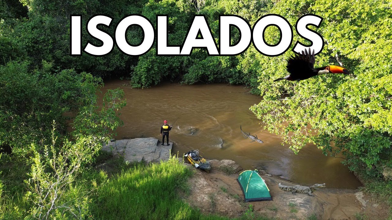 ACAMPANDO E PESCANDO NO MEIO DA SELVA , 2 DIAS E 1 NOITE