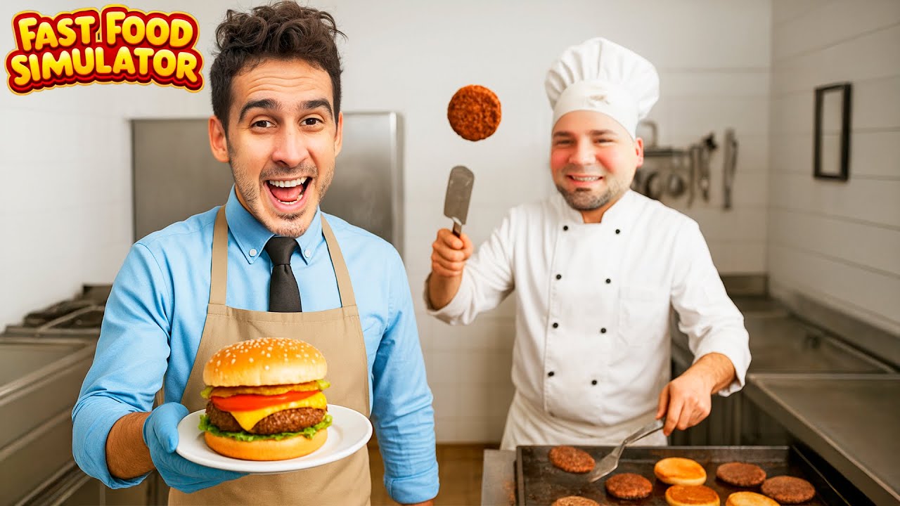 Abro una HAMBURGUESERÍA con mi Amigo Pablo 🍔 Fast Food Simulator