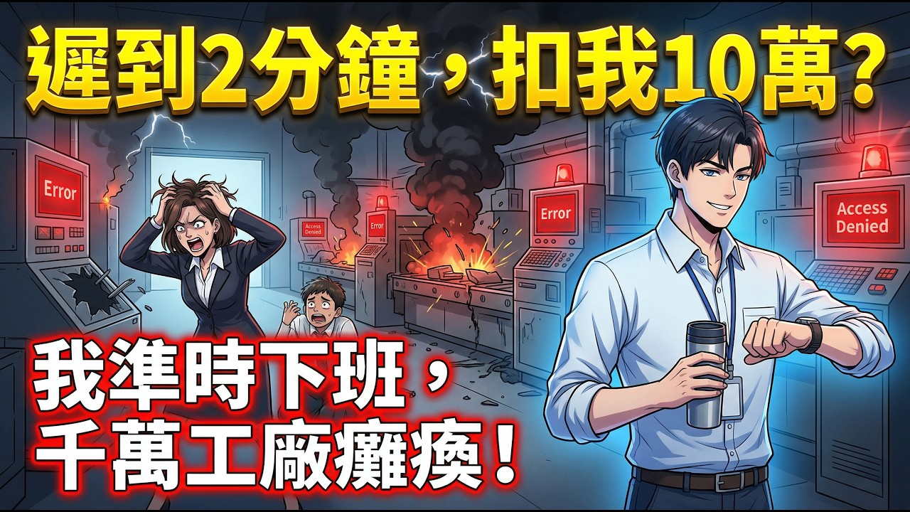 🌟【完整版】遲到2分鐘被惡毒女主管扣10萬年終？我決定準時下班拒絕加班！沒了技術大神千萬生產線秒癱瘓