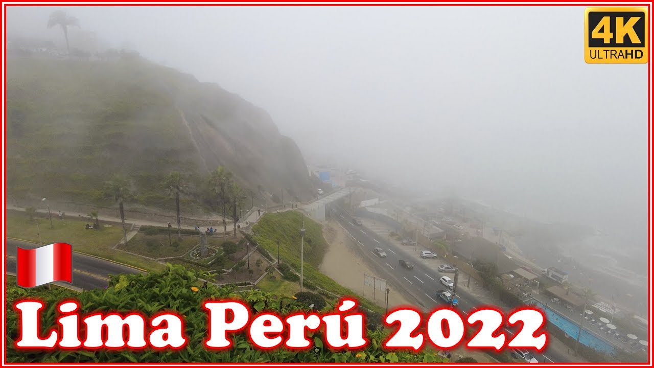 Neblina 🚶 en Miraflores | Subida al Parque del Amor | Enero 2022 | LIMA PERU 🇵🇪