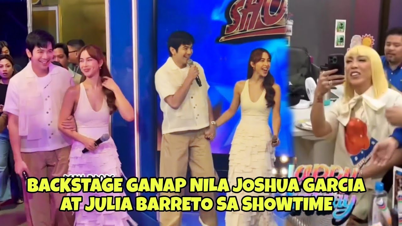 SHOWTIME GUEST JOSHUA GARCIA, JULIA. BARRETO BACKSTAGE GANAP, VICE NAKIPAG DINNER SA SHOWTIME FAM
