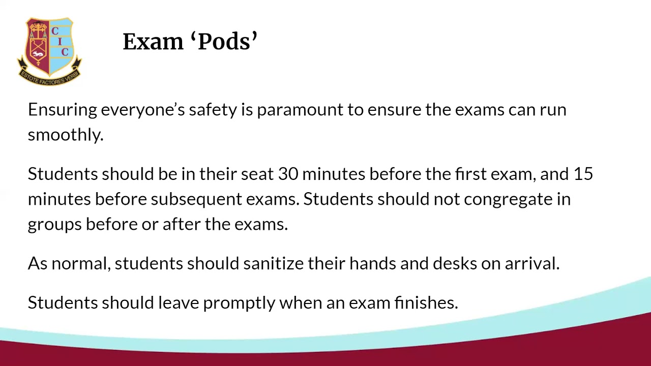 LC2021 Update and Exam Practicalities - June 2021