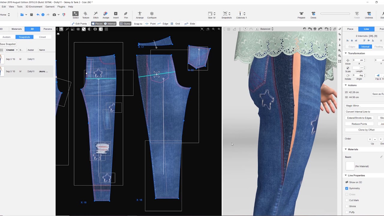 Part 1: Fitting a garment with stitch tension release