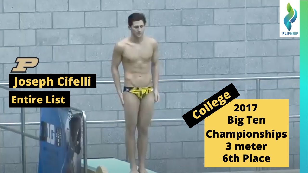 2017 Joseph Cifelli Purdue University - 3 meter springboard - Big ten Championships