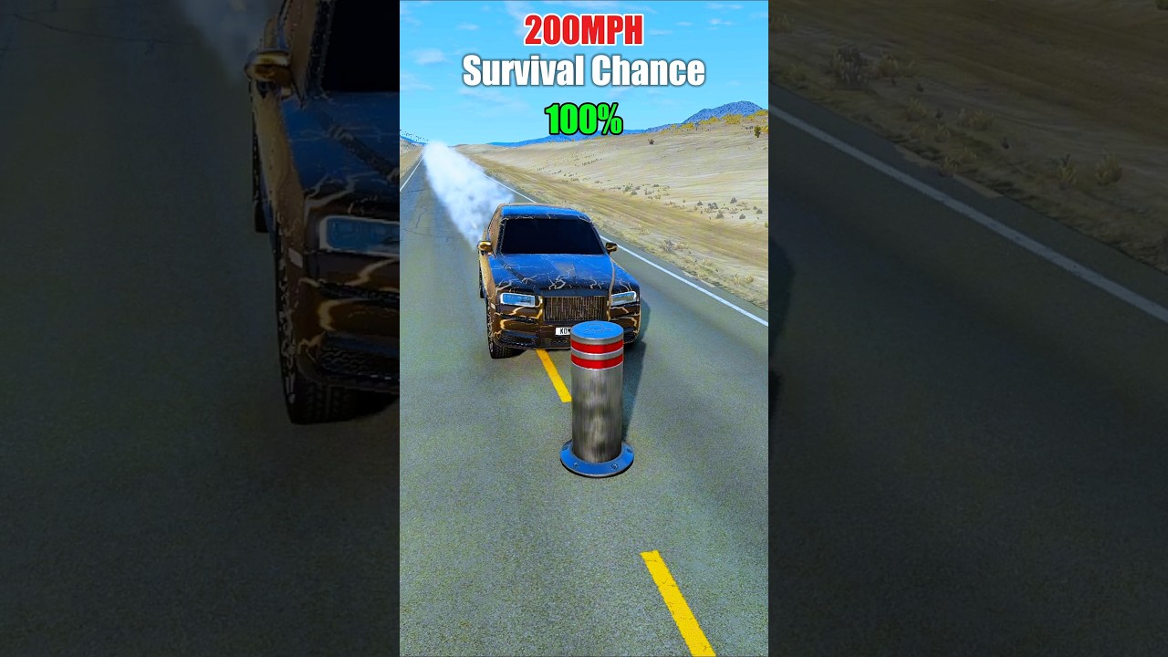 Realistic Crashes at Different Speeds! 🚗💥 BeamNG.drive Physics Test! #BeamNG #RealisticCrashes