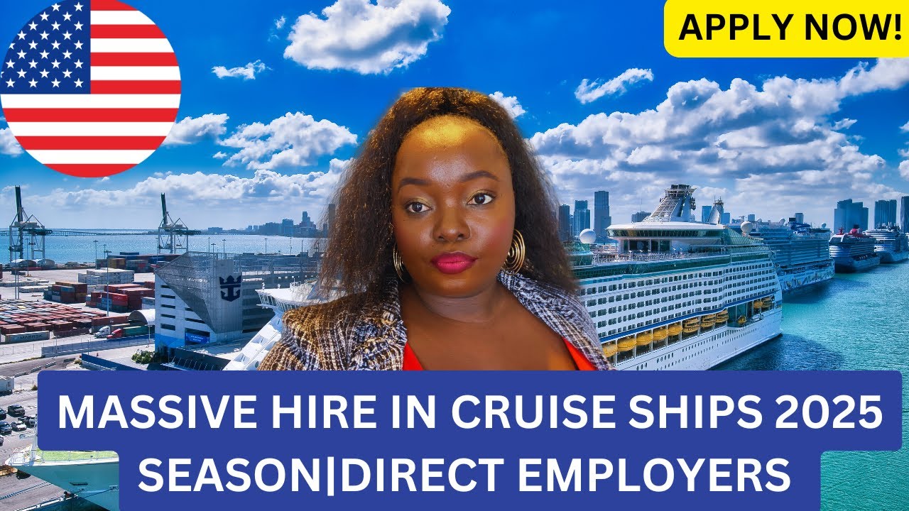 30,000 CRUISE SHIPS JOBS AVAILABLE IN 2025 SEASON|STEP BY STEP APPLICATION GUIDE|FREE WORK VISA