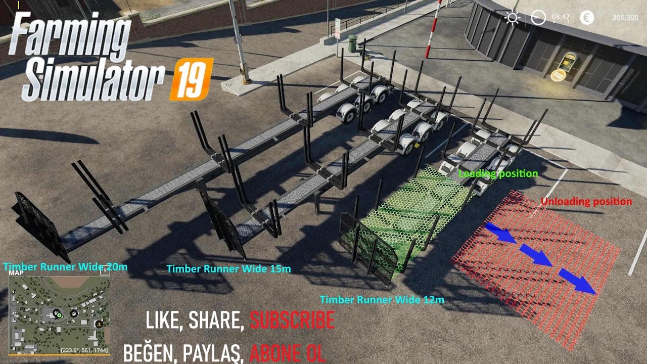 Farming Simulator 2019 Timber Runner Wide With Autoload Wood v1.2 Mod FS19