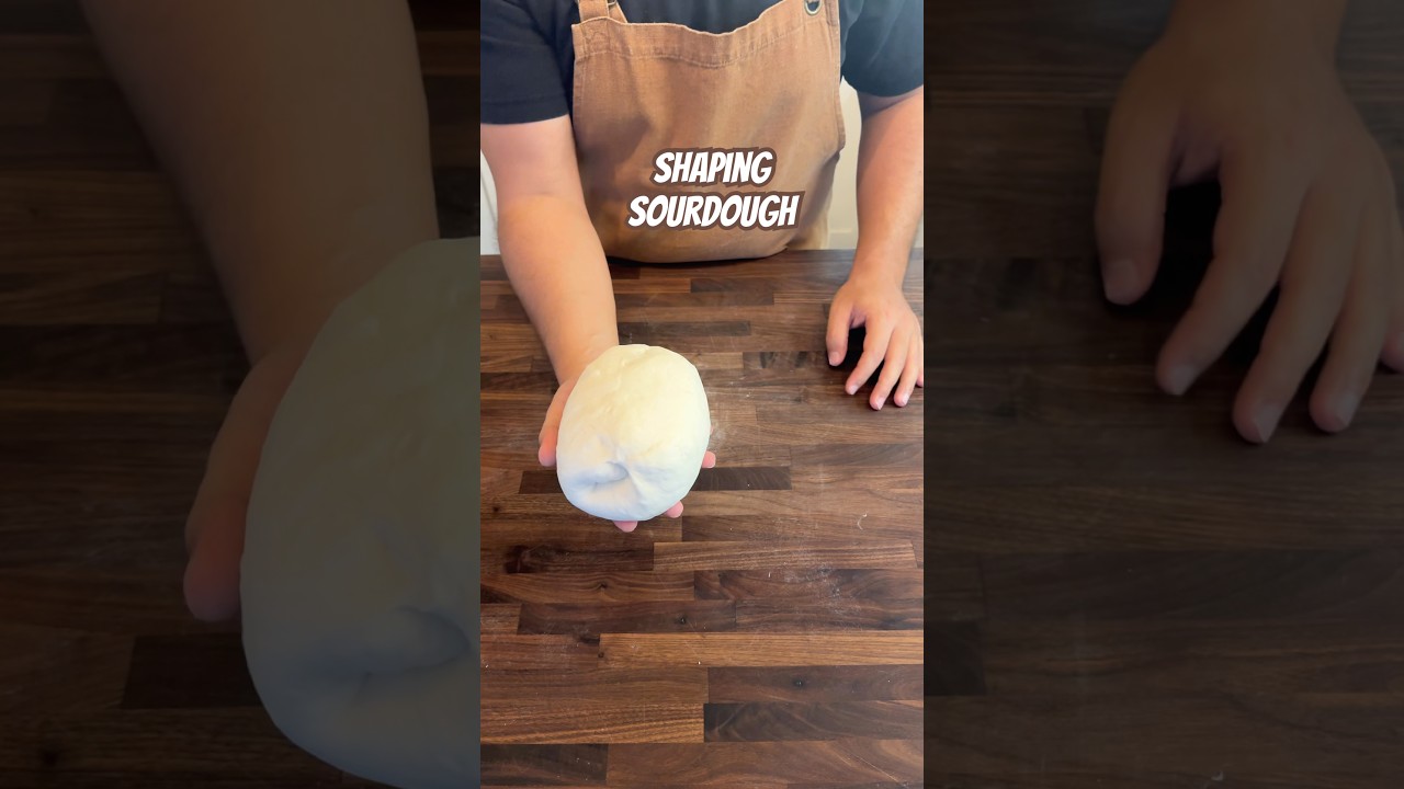 Shaping sourdough bread 