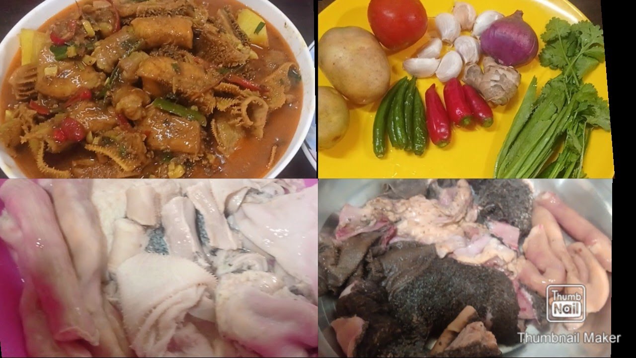 BAWNG KAWCHHUNG(BEEF INTESTINE)  SIAM DAN LEH A TUI DAN