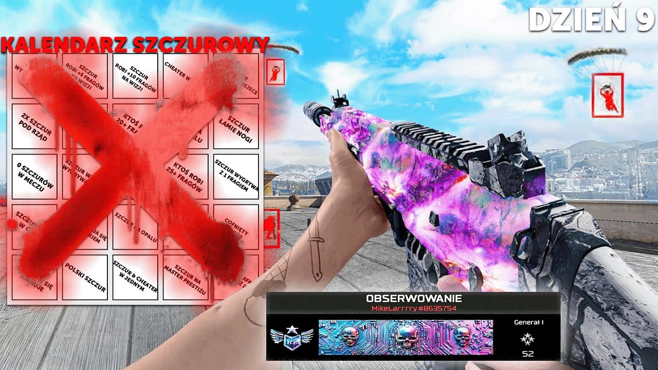 CHEATER DOSTAŁ BANA NA ŻYWO... (KALENDARZ SZCZUROWY DZIEŃ 9)