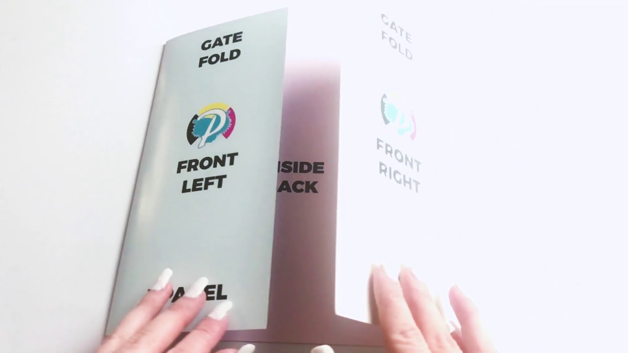 Gate Fold 3 Panel Brochure Example - How to Fold