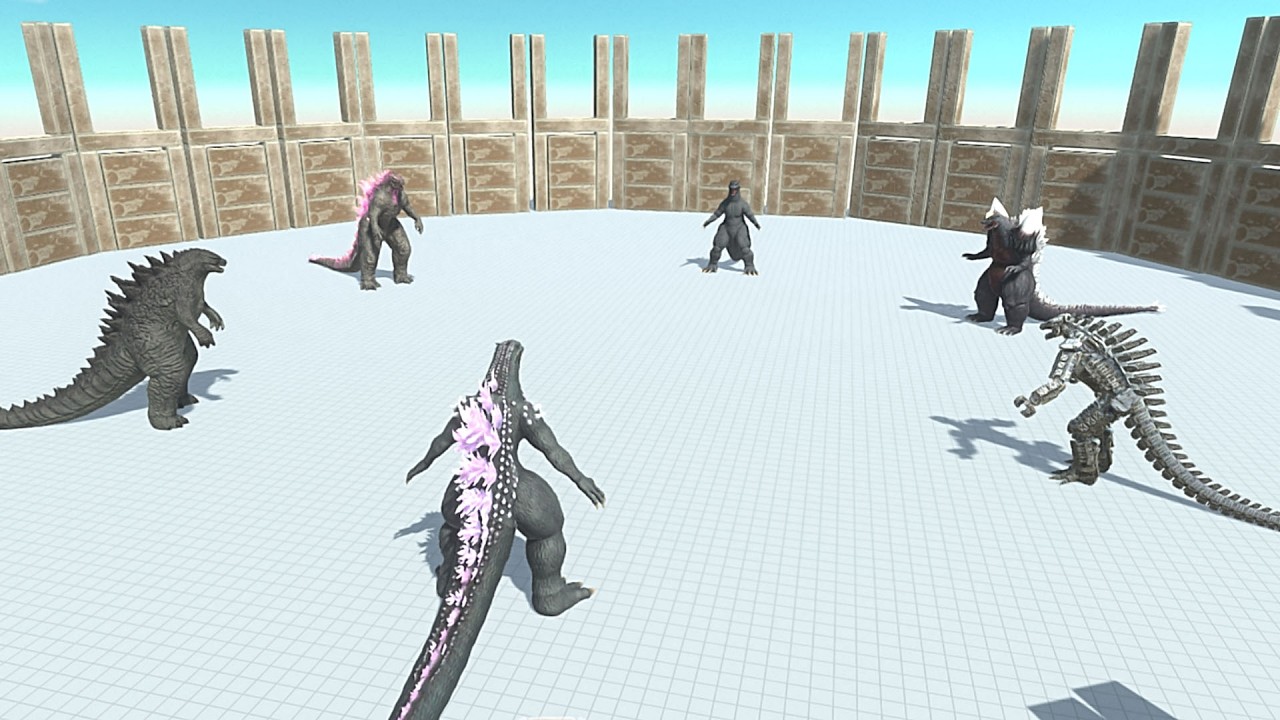 All Godzilla Battle Royale - Animal Revolt Battle Simulator | ARBS
