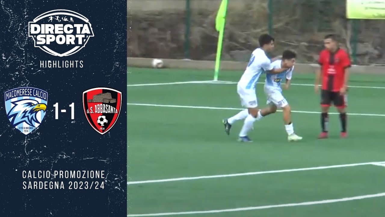 Calcio Promozione - Macomerese-Abbasanta 1-1 (Highlights)