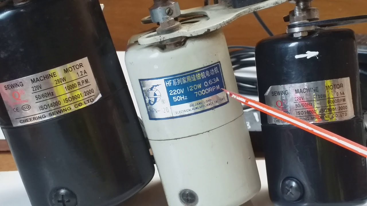 Que Velocidades del Motor conviene usar para Máquinas caseras o Domésticas.