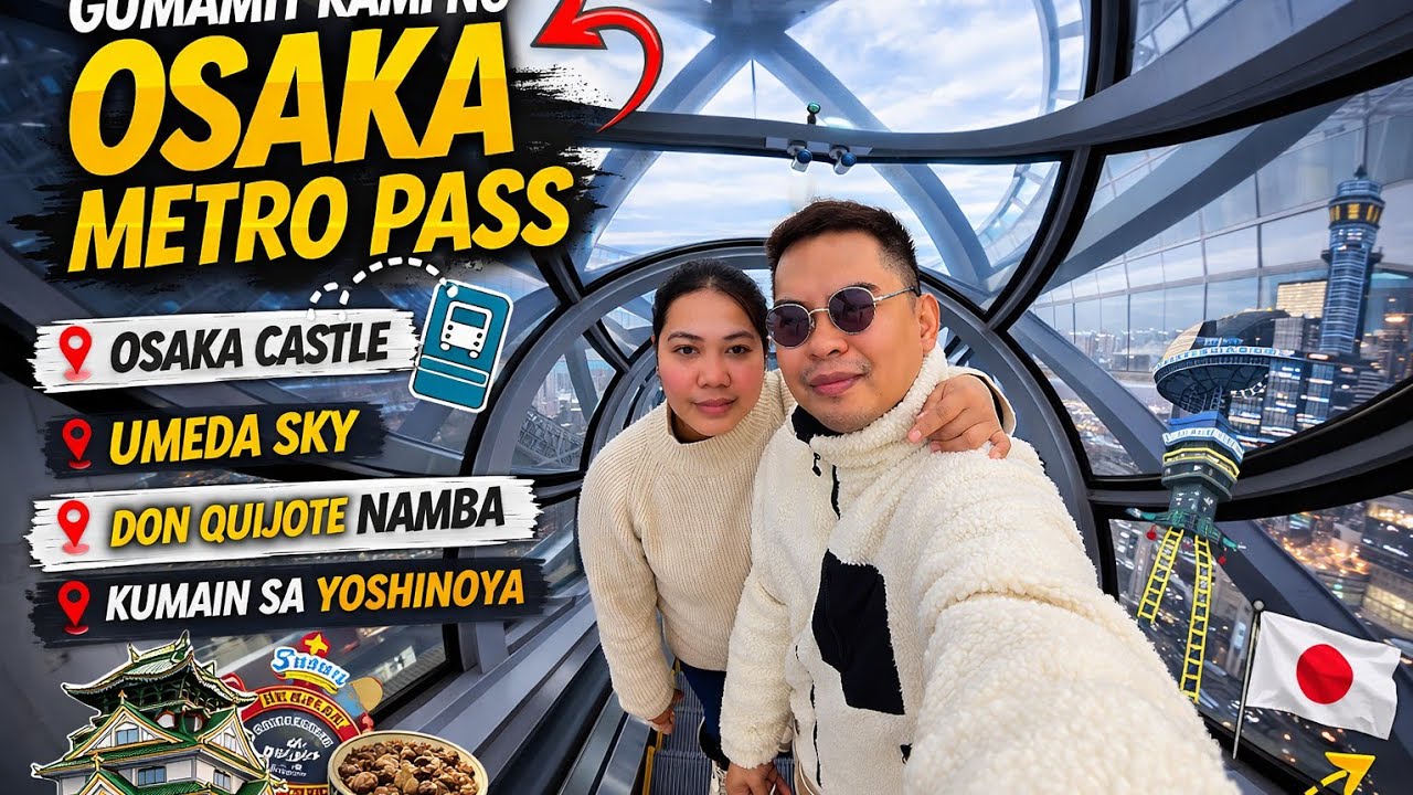 OSAKA JAPAN  DAYTOUR Itinerary 🇯🇵 Castle, Umeda Sky & Namba in 1 Day!