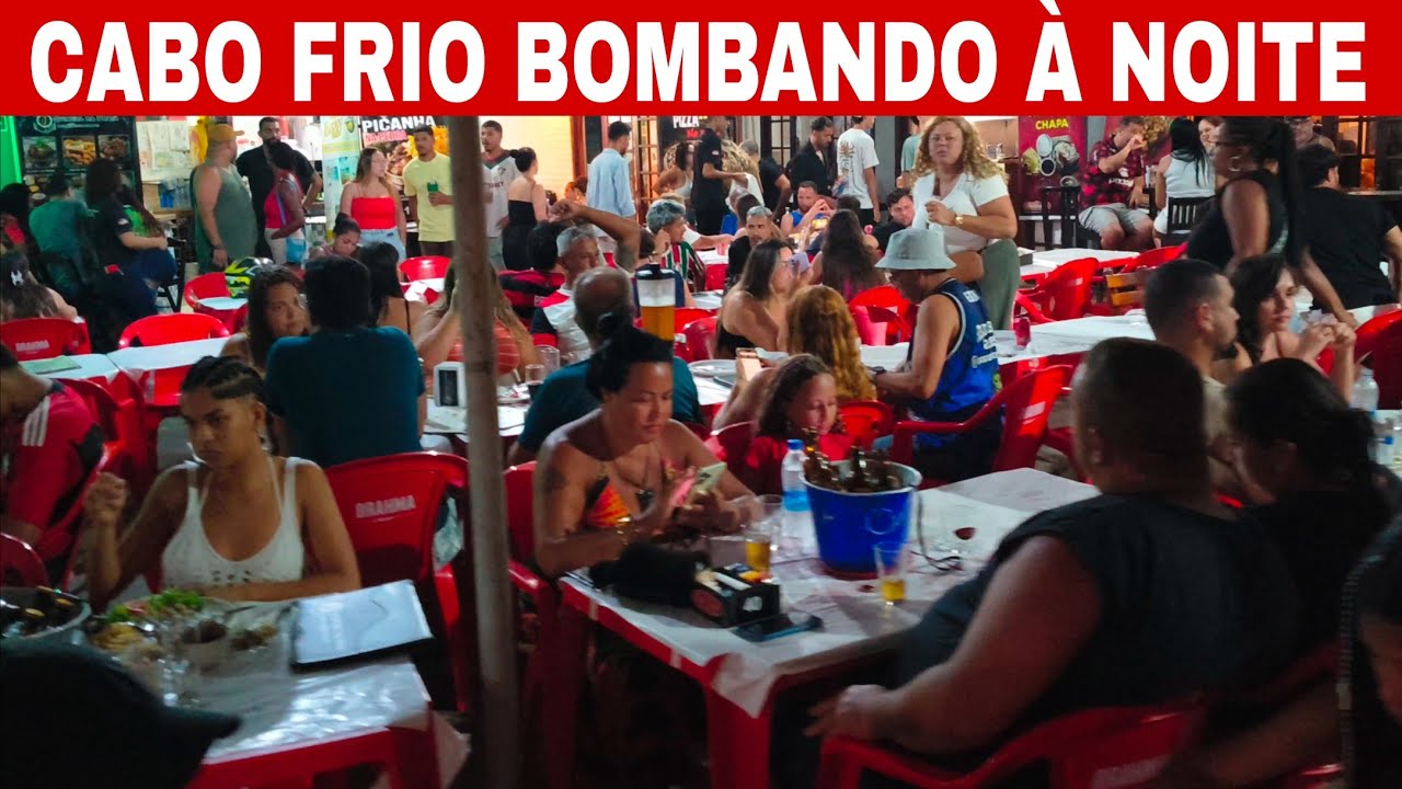 Lotada a Vida Noturna em Cabo Frio na Praia do Peró.
