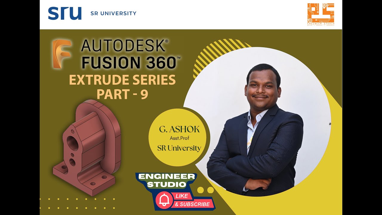 Autodesk Fusion 360 Extrude Tutorial | Extrude Series – Part 9