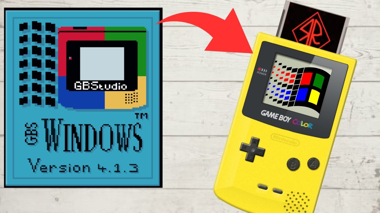Windows 3.1 sur game boy color ?!
