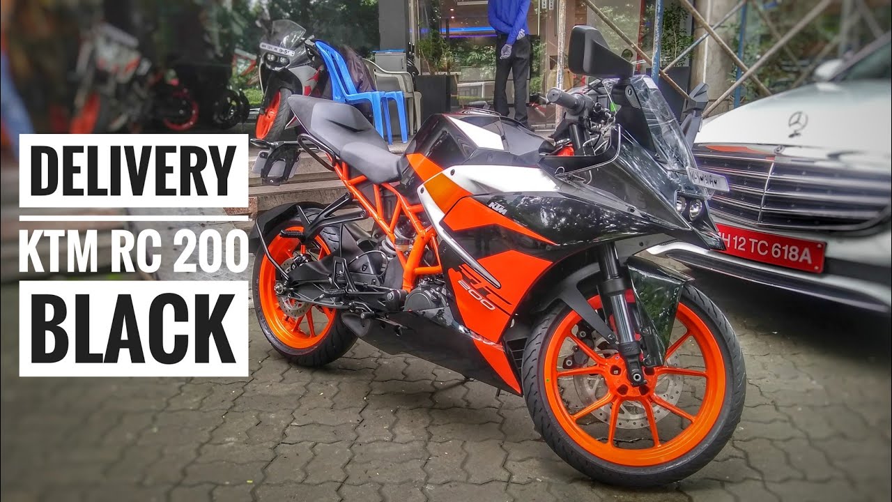 Taking Delivery of KTM RC 200 Black 2018