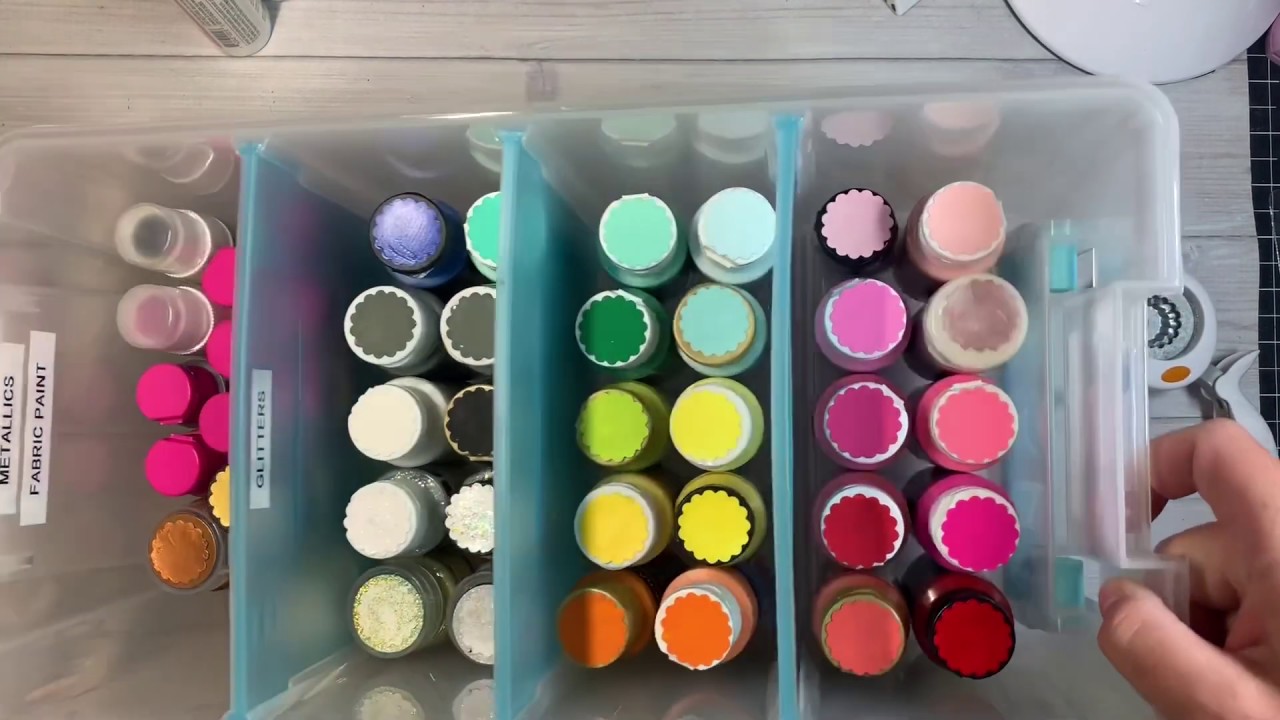 Craft room Organization: Craft Paint storage!