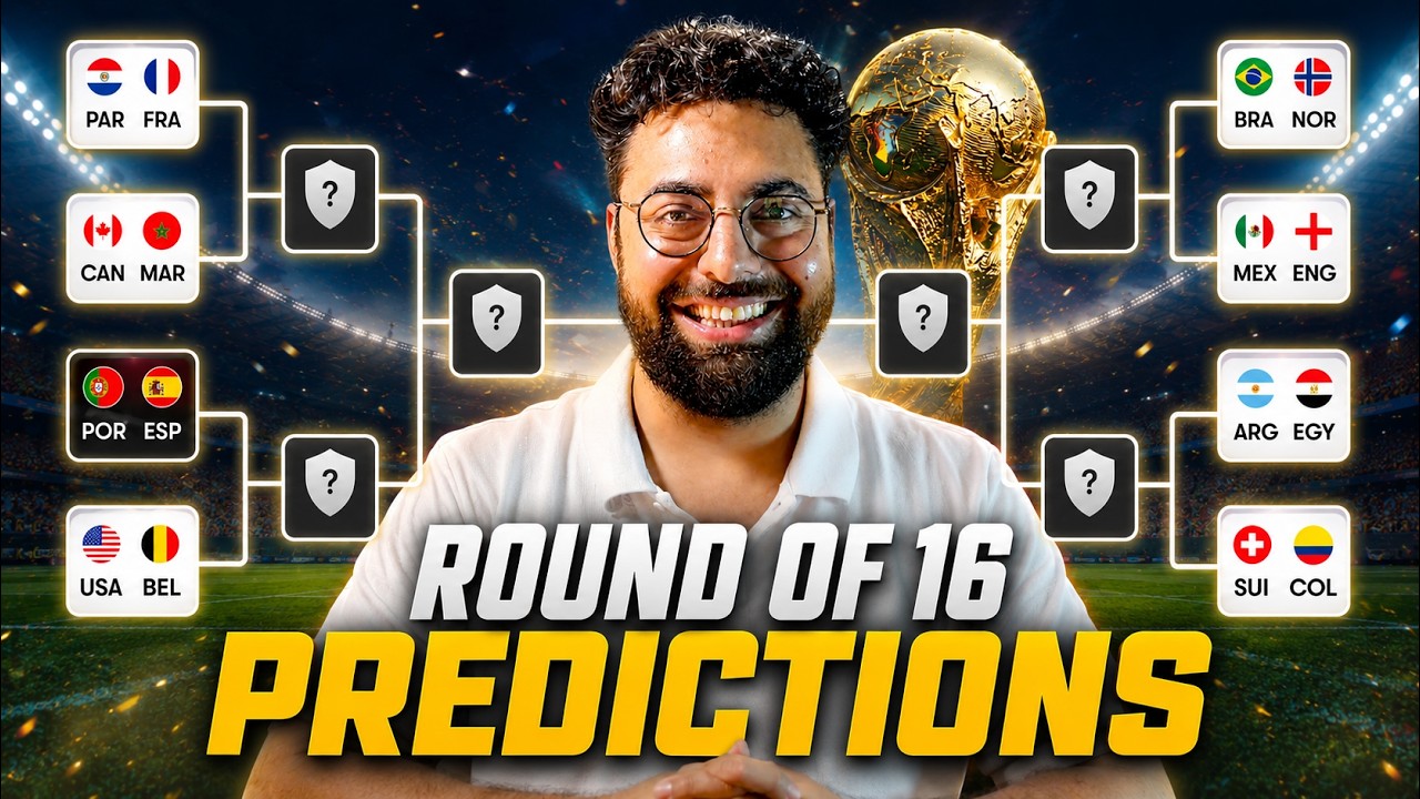 My FIFA World Cup 2026 Round of 16 Predictions | Some Will Shock You | EESH KHERA