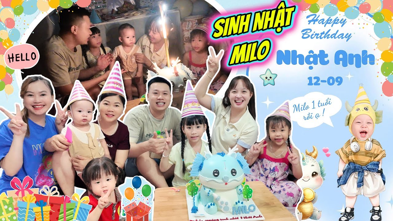 Gia Đình MiMi Về Quê Tổ Chức Sinh Nhật Cho Em MiLo Cùng Team Hà Hà Hí Trang Trí Bữa Tiệc Sinh Nhật