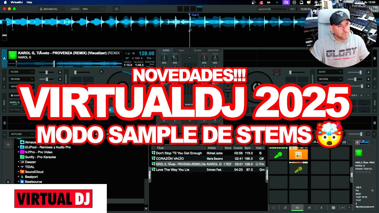 VIRTUAL DJ 2025 NOVEDADES!!! MODO SAMPLER DE STEMS 🤯 (PRUEBAS Y REVIEWS) EN ESPAÑOL