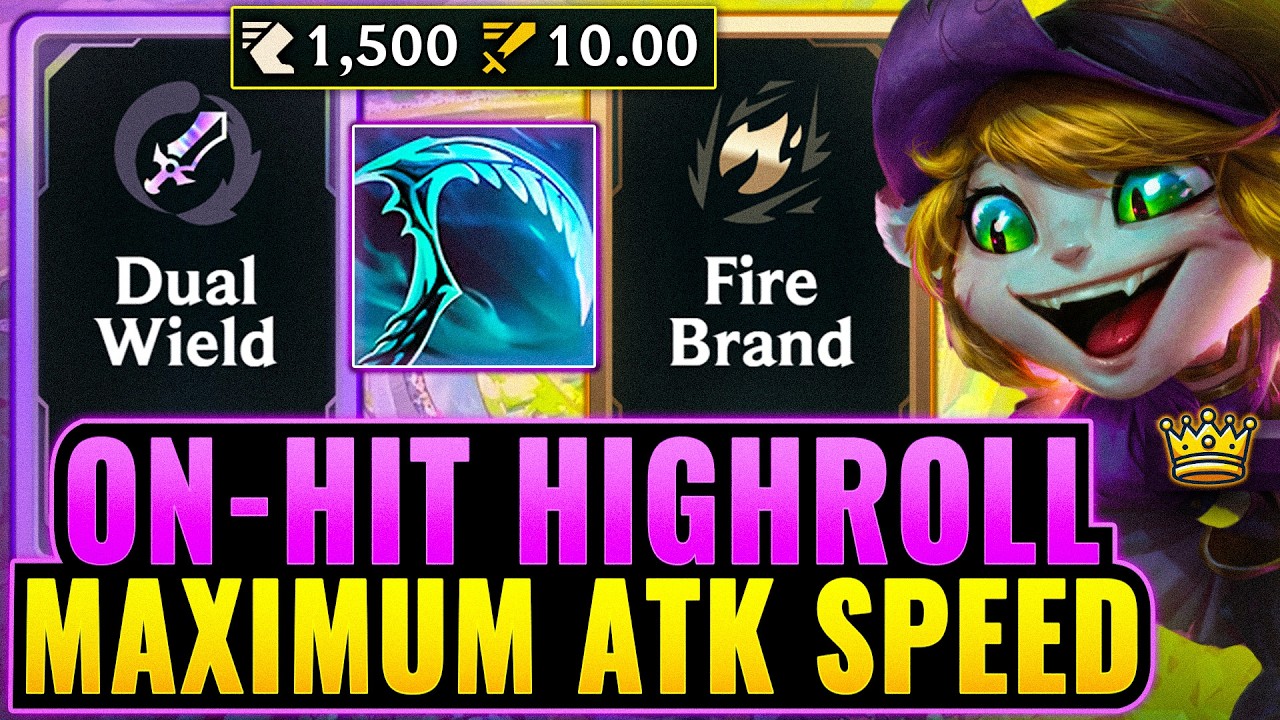 10 Attack Speed: Dual Wield + Firebrand Tristana - 1500 Move Speed | League Arena Gameplay