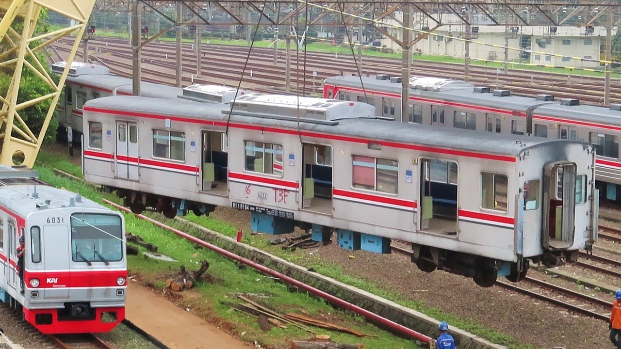 BATAL RETROFIT ‼️ TERIMAKASIH TM 6033 😭🥀 ~ UNSPOOR Kereta KRL TM 6033 & JR 203 di Depo KRL Depok